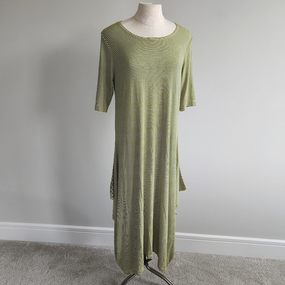 Bryn Walker Bamboo Cotton Blend Comfy Maxi Dress Oversized Baggy Lagen Size S - Picture 2 of 13